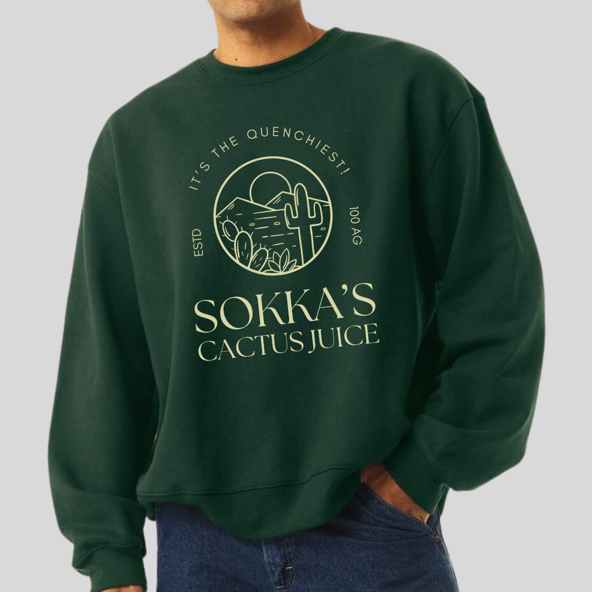 Sokka's Cactus Juice- Avatar The Last Airbender (Unisex Sweatshirt Dark)