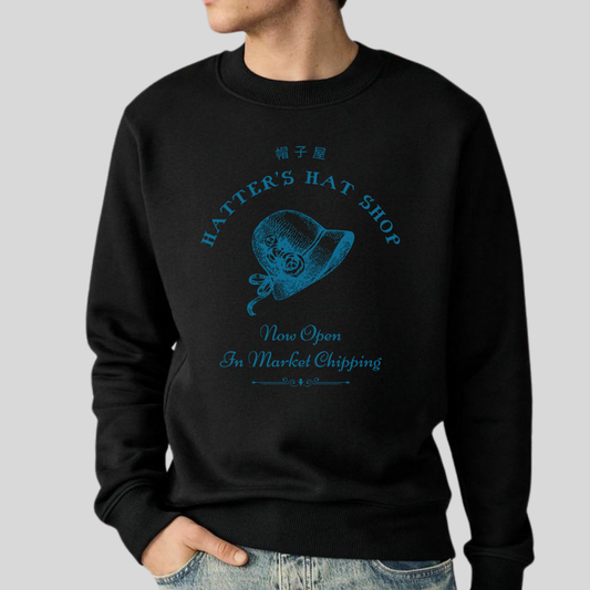 Hatter's Hat Shop- Howl's Moving Castle (Unisex Sweatshirt Dark)