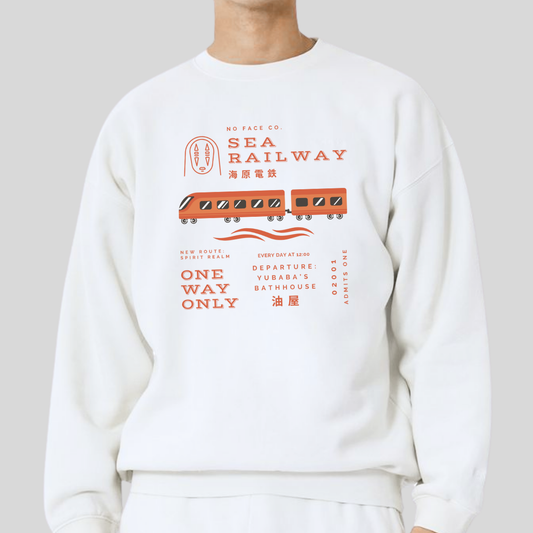 Orange Sea Railway- Spirited Away (Unisex Sweatshirt Light)