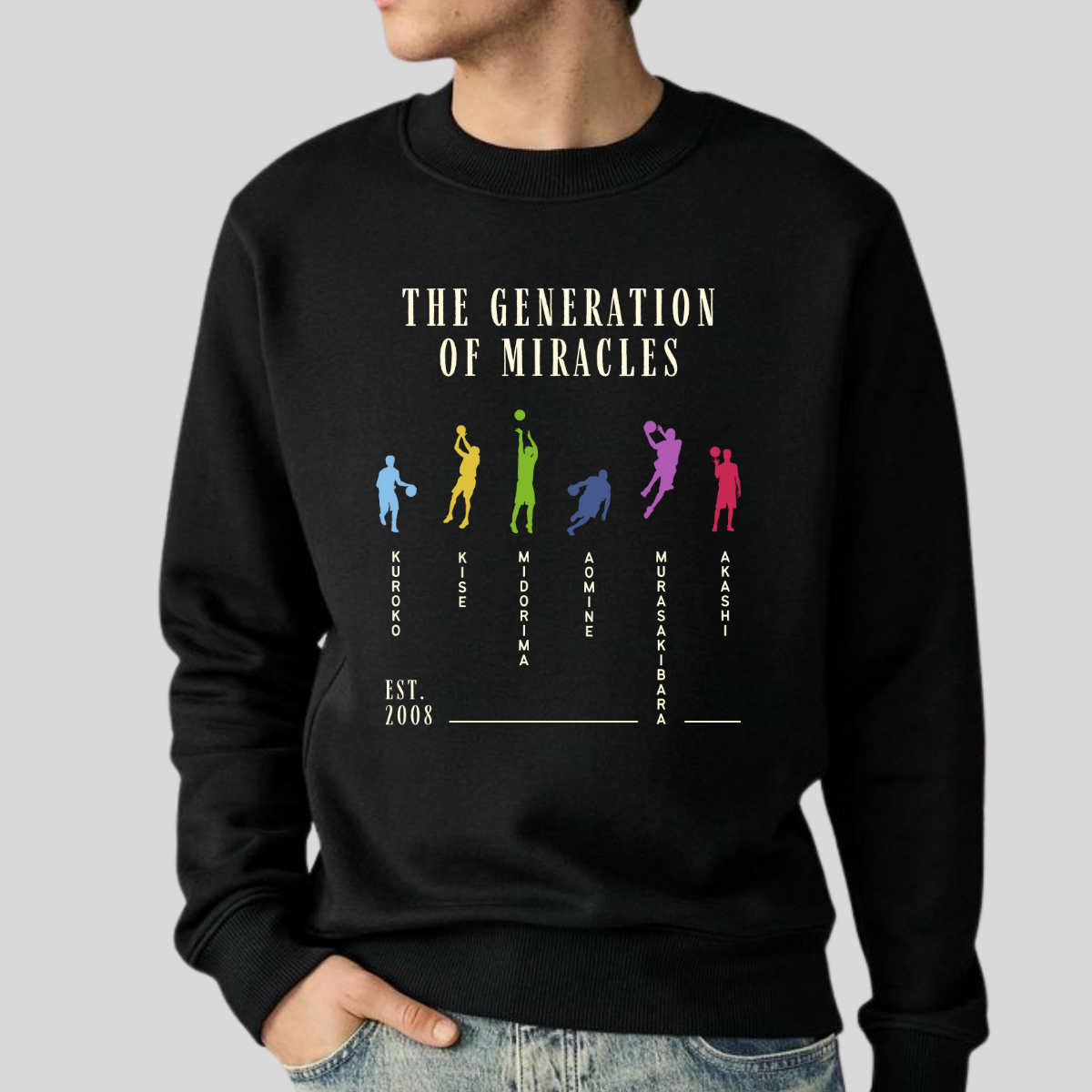 Generation of Miracles- Kuroko No Basket (Unisex Sweatshirt Dark)