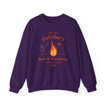 Calcifer's Bed & Breakfast- Howl's Moving Castle (Unisex Sweatshirt Dark)