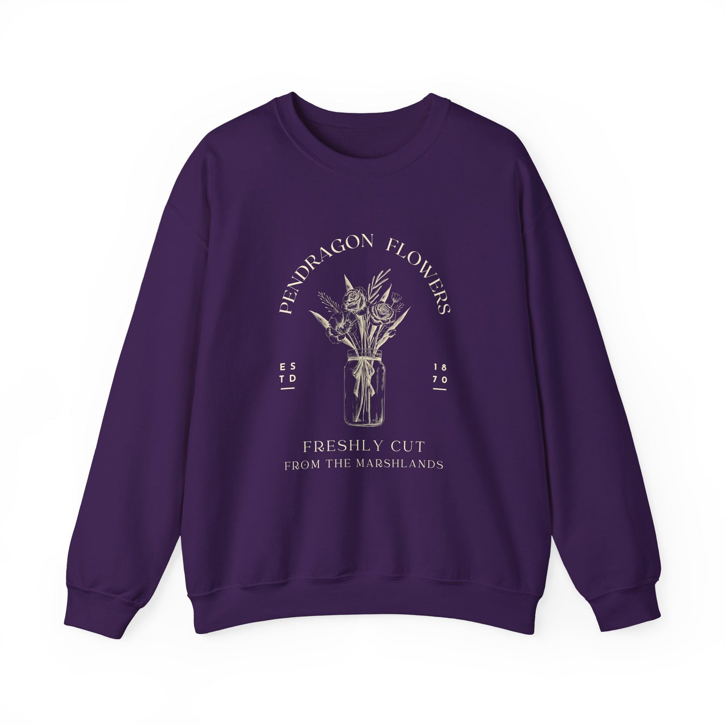 Pendragon Flowers- Howl's Moving Castle (Unisex Sweatshirt Dark)
