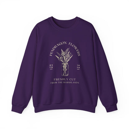 Pendragon Flowers- Howl's Moving Castle (Unisex Sweatshirt Dark)