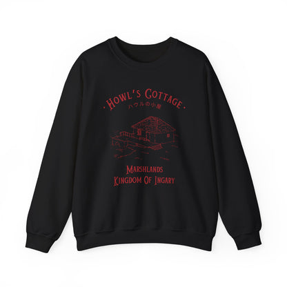 Howl's Cottage- Howl's Moving Castle (Unisex Sweatshirt Dark)