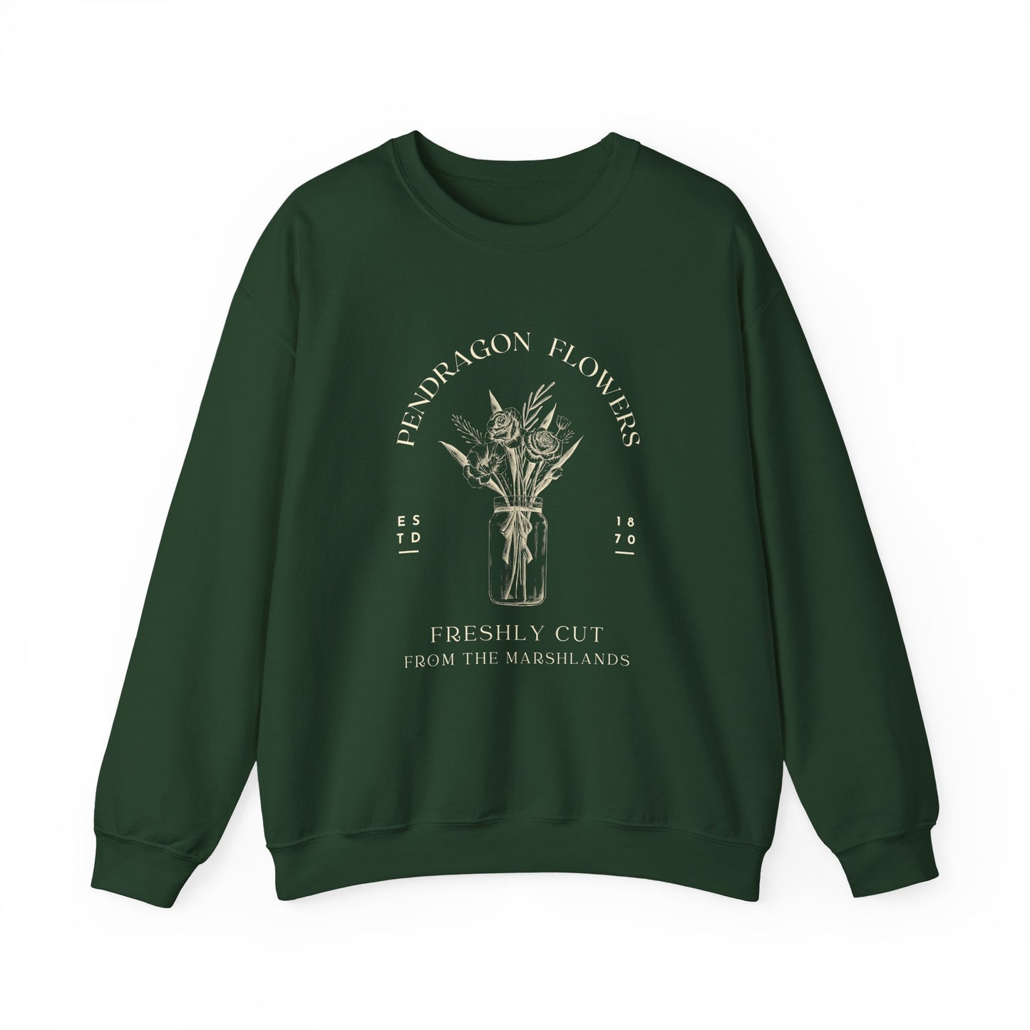 Pendragon Flowers- Howl's Moving Castle (Unisex Sweatshirt Dark)