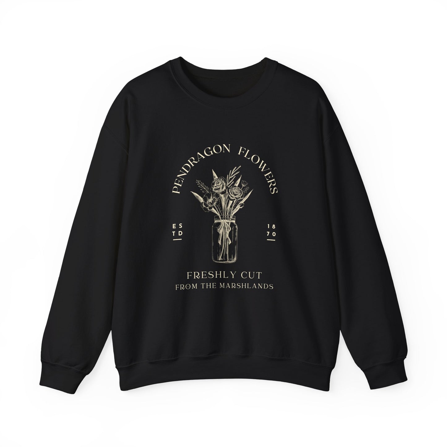 Pendragon Flowers- Howl's Moving Castle (Unisex Sweatshirt Dark)