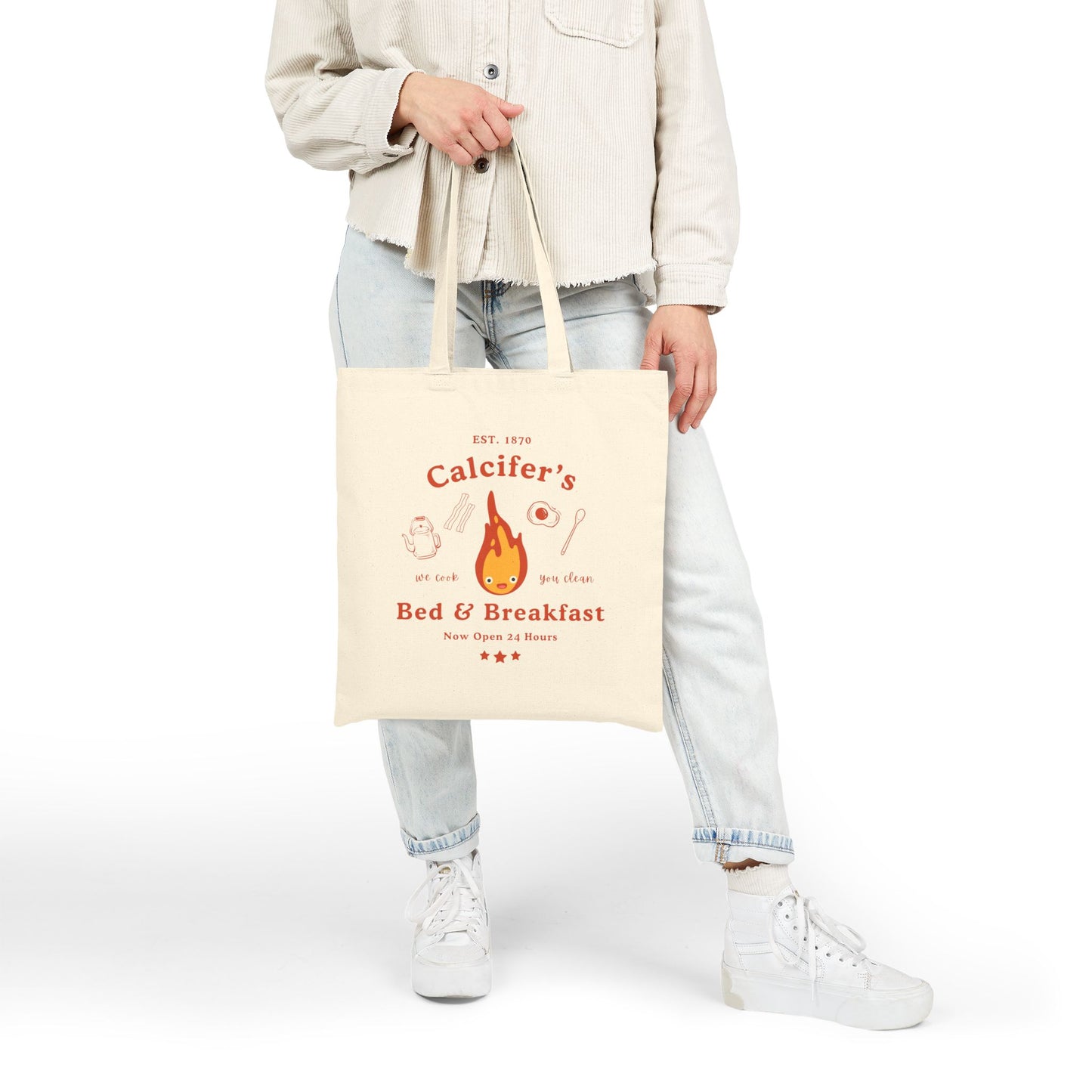 Calcifer's Bed & Breakfast- Howl's Moving Castle (Tote Bag)