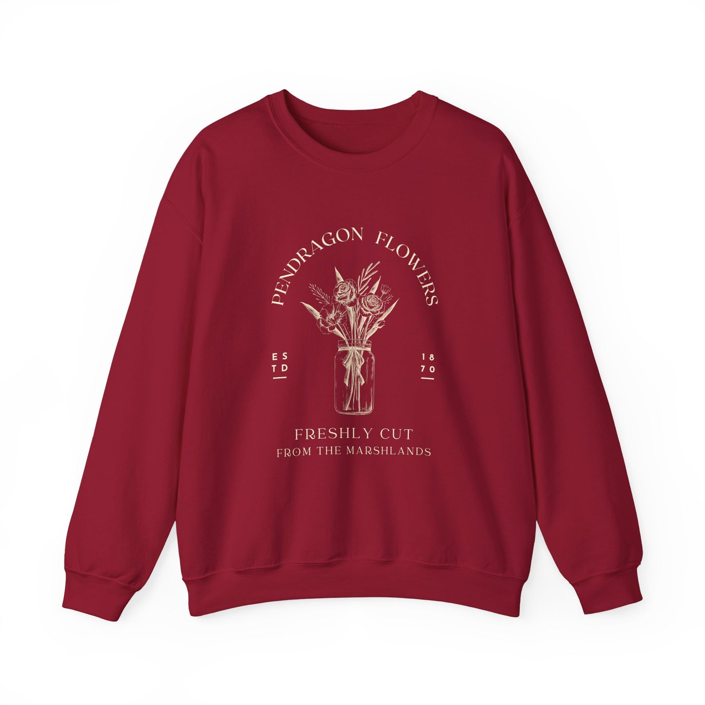 Pendragon Flowers- Howl's Moving Castle (Unisex Sweatshirt Dark)