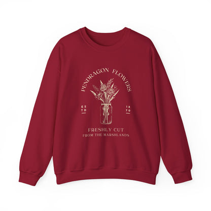 Pendragon Flowers- Howl's Moving Castle (Unisex Sweatshirt Dark)