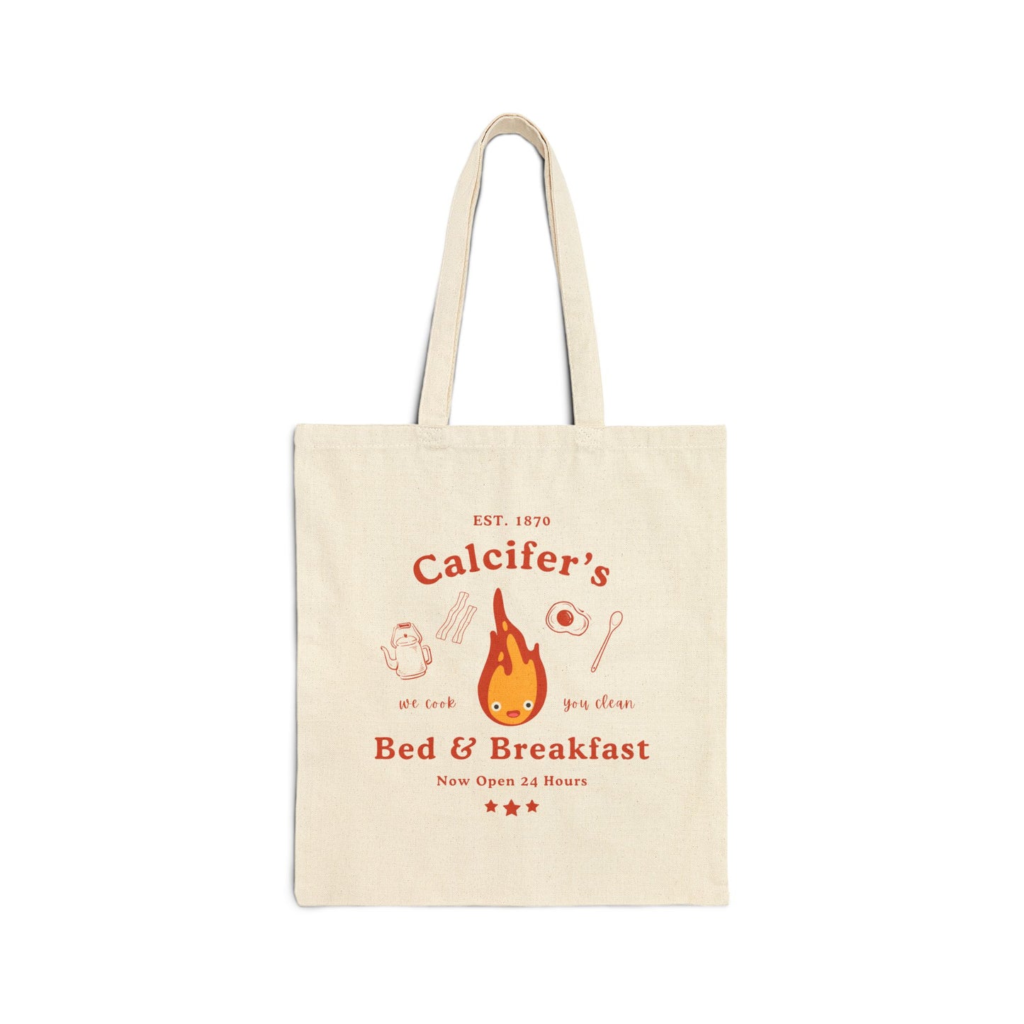 Calcifer's Bed & Breakfast- Howl's Moving Castle (Tote Bag)