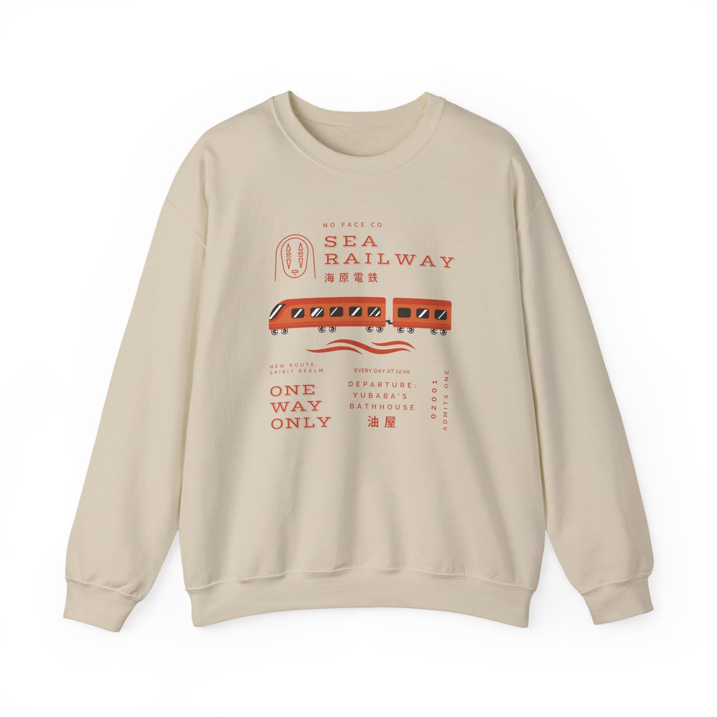 Orange Sea Railway- Spirited Away (Unisex Sweatshirt Light)