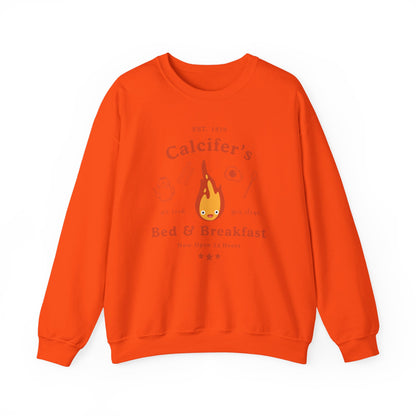 Calcifer's Bed & Breakfast- Howl's Moving Castle (Unisex Sweatshirt Dark)