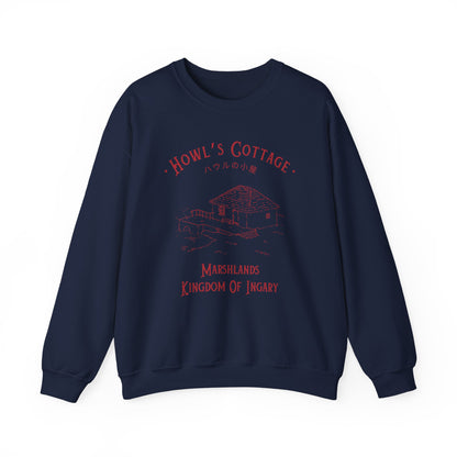Howl's Cottage- Howl's Moving Castle (Unisex Sweatshirt Dark)