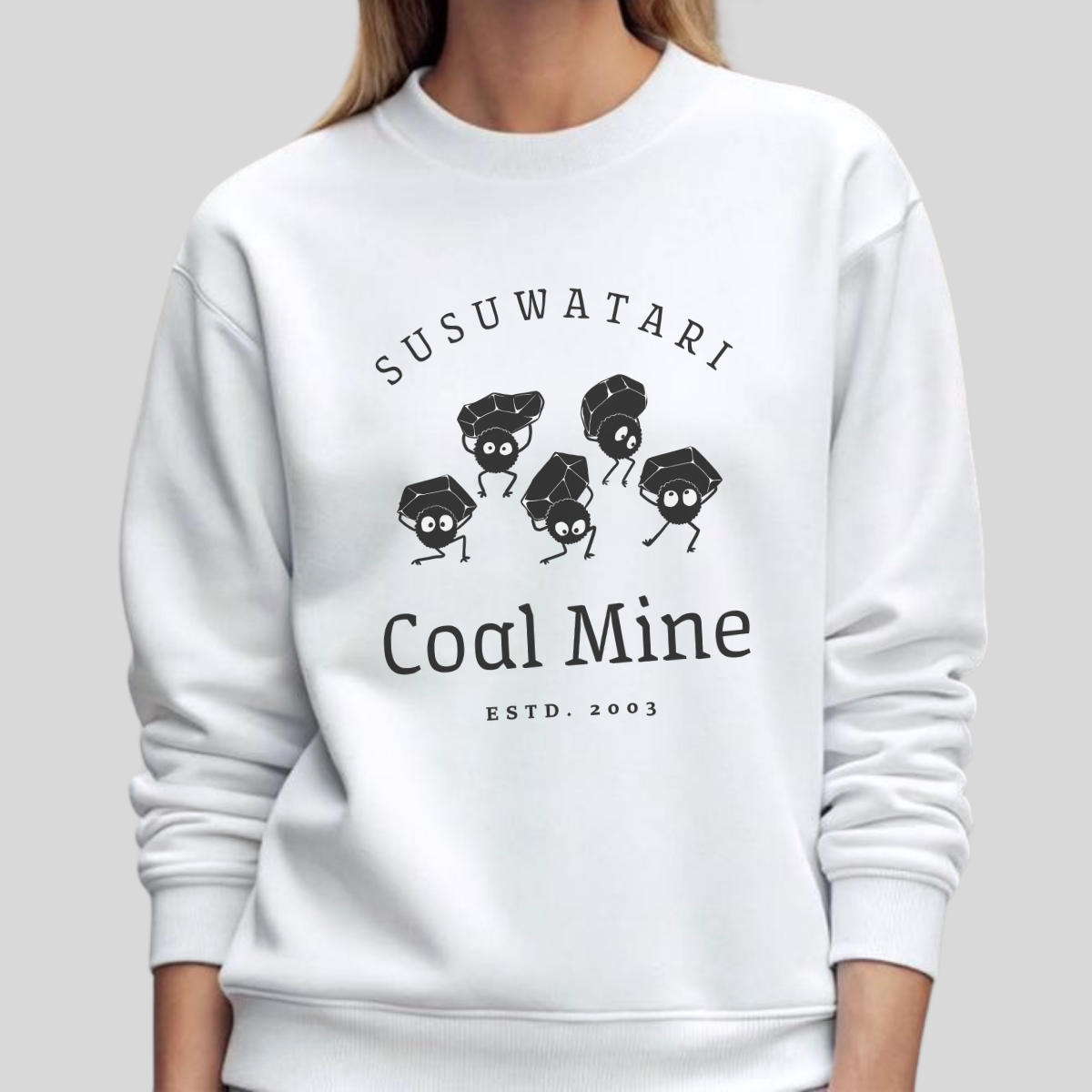 Suzuwatari Coal Mine- Spirited Away (Unisex Sweatshirt Light)