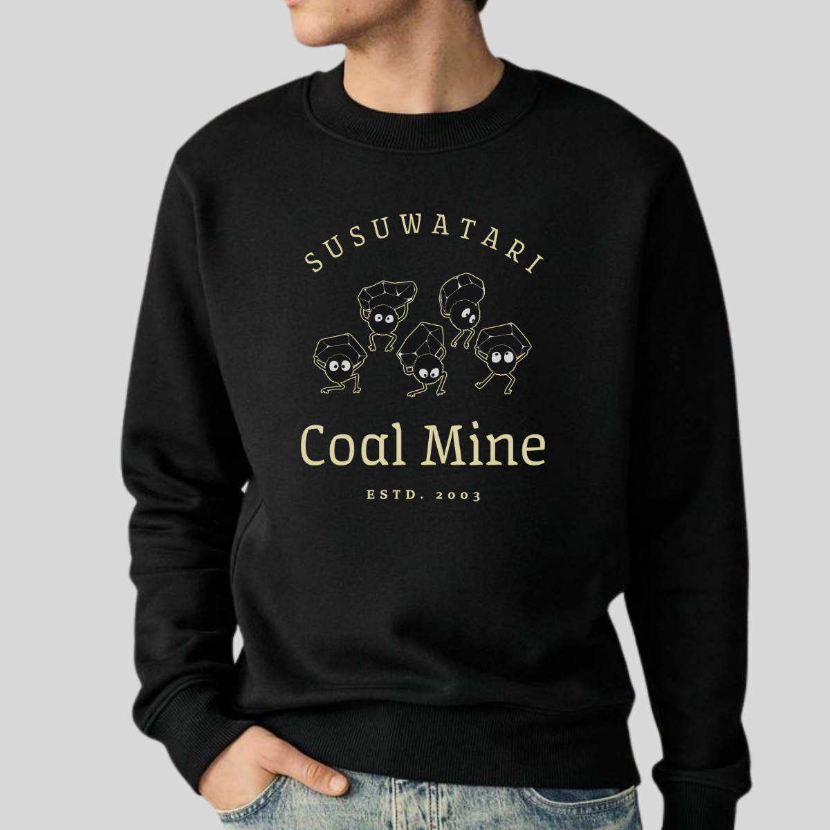 Suzuwatari Coal Mine- Spirited Away (Unisex Sweatshirt Dark)