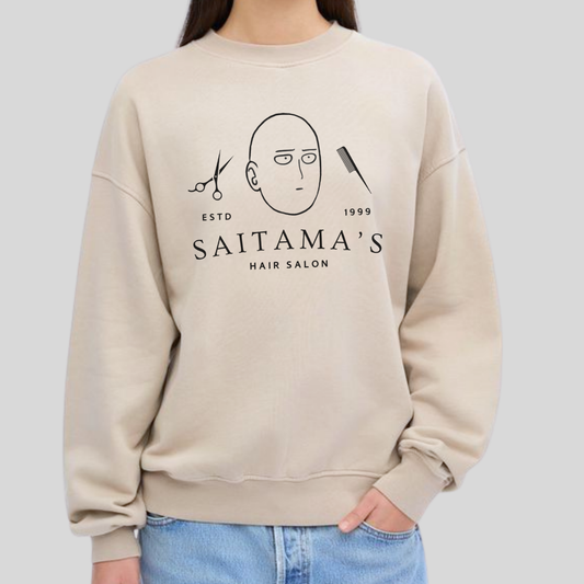 Saitama's Hair Salon- One Punch Man (Unisex Sweatshirt Light)