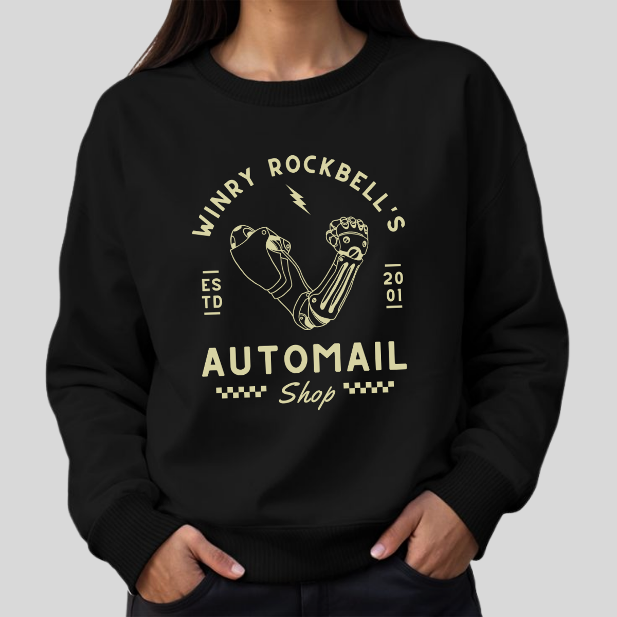 Winry's Automail Shop- Full Metal Alchemist (Unisex Sweatshirt Dark)