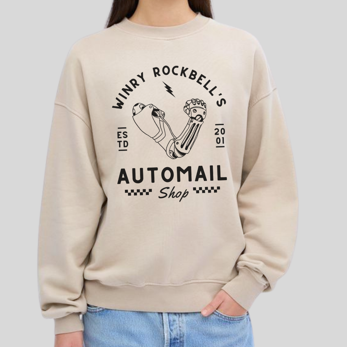 Winry's Automail Shop- Full Metal Alchemist (Unisex Sweatshirt Light)