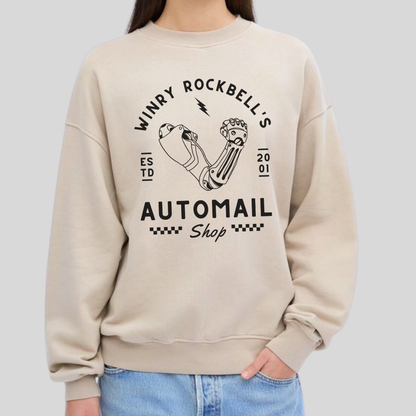 Winry's Automail Shop- Full Metal Alchemist (Unisex Sweatshirt Light)