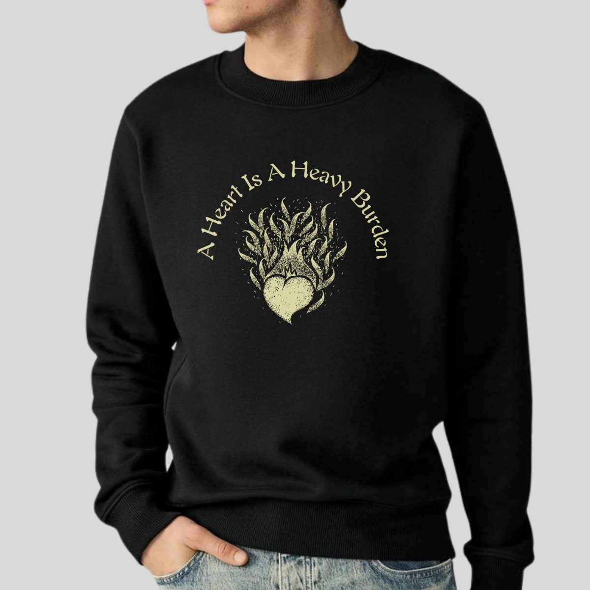 A Heart is A Heavy Burden- Howl's Moving Castle (Unisex Sweatshirt Dark)