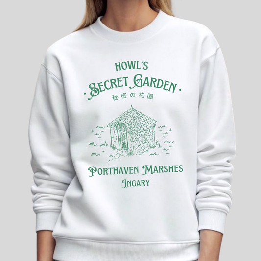 Howl's Secret Garden- Howl's Moving Castle (Unisex Sweatshirt Light)