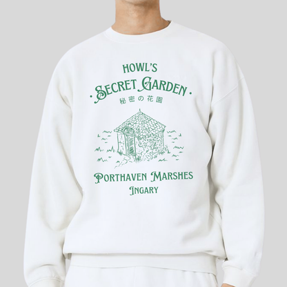 Howl's Secret Garden- Howl's Moving Castle (Unisex Sweatshirt Light)