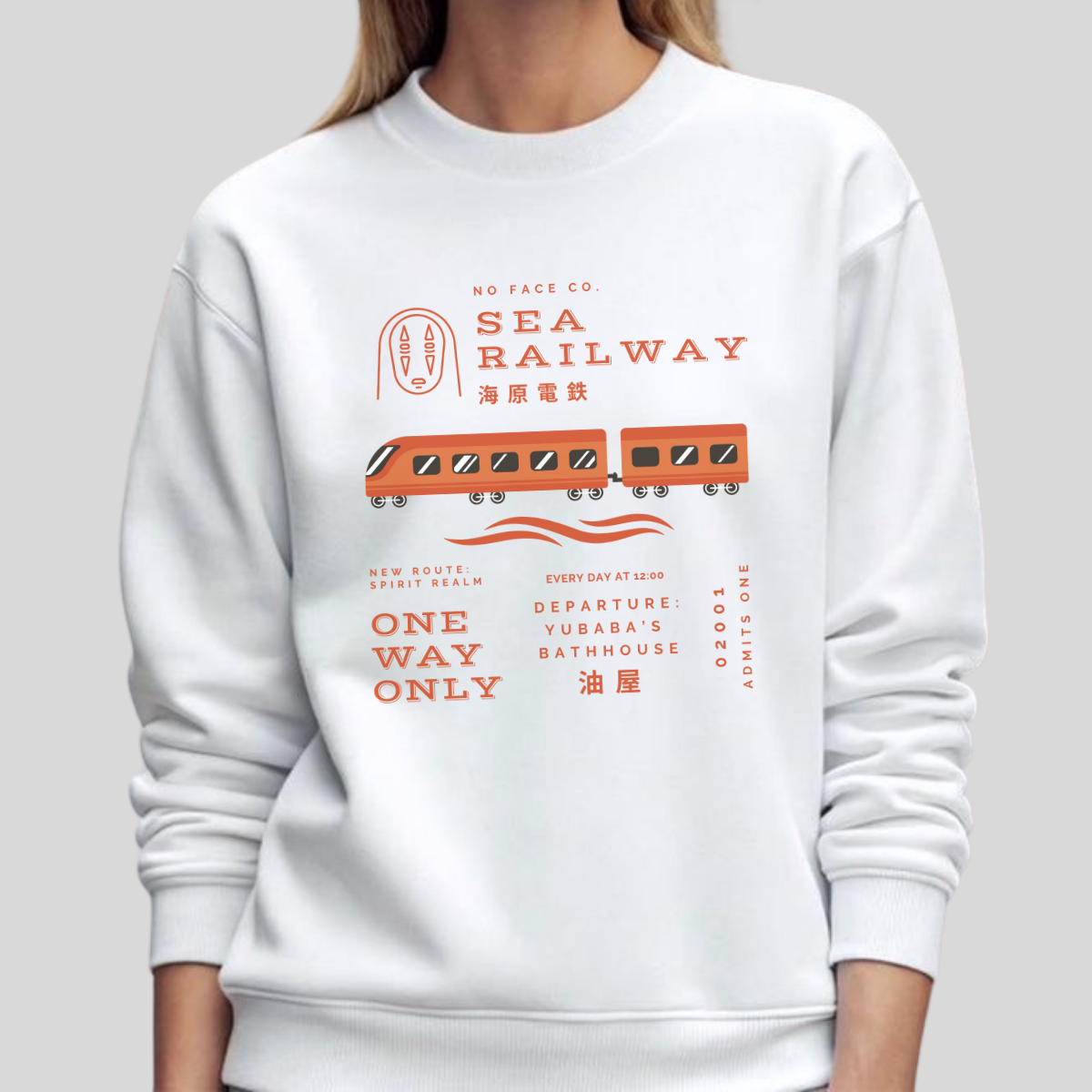 Orange Sea Railway- Spirited Away (Unisex Sweatshirt Light)
