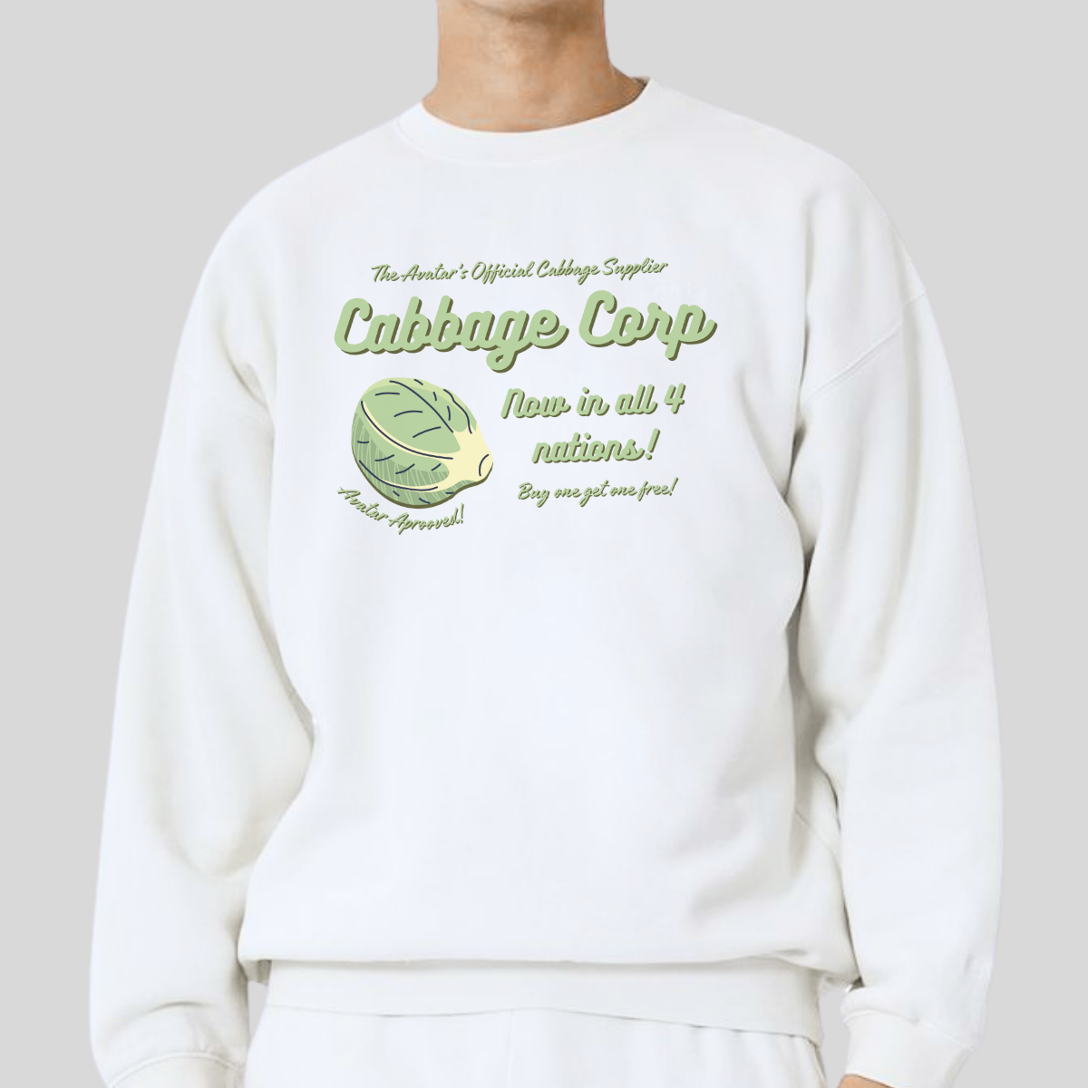 Cabbage Corp- Avatar The Last Airbender (Unisex Sweatshirt Light)