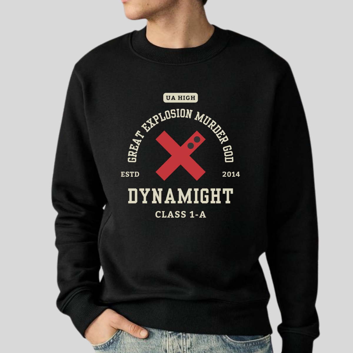 Dynamight Class 1-A- My Hero Academia (Unisex Sweatshirt Dark)