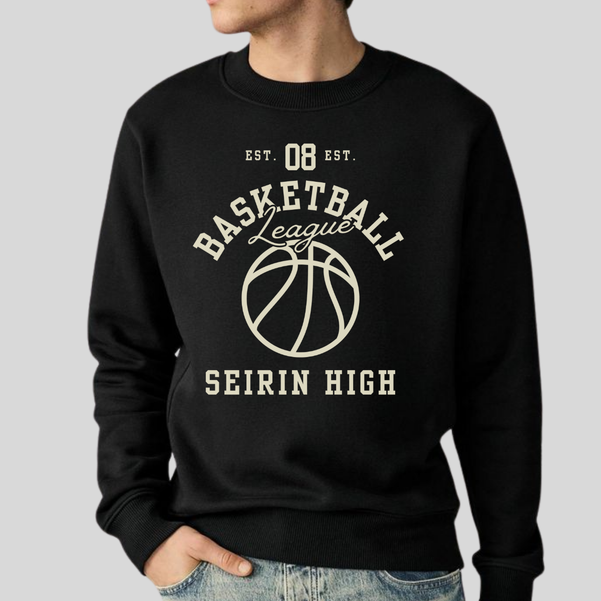 Seirin High Jersey- Kuroko No Basket (Unisex Sweatshirt Dark)