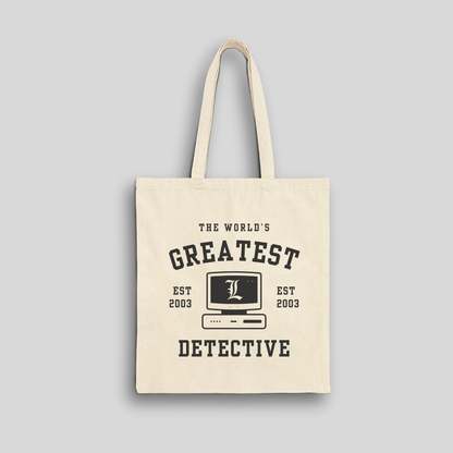 World's Greatest Detective- Death Note (Tote Bag)